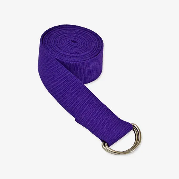 10' D-Ring Buckle Cotton Yoga Strap