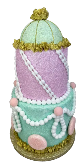 13" by 7.5" Pastel Three Tier Cake 86090PASTEL