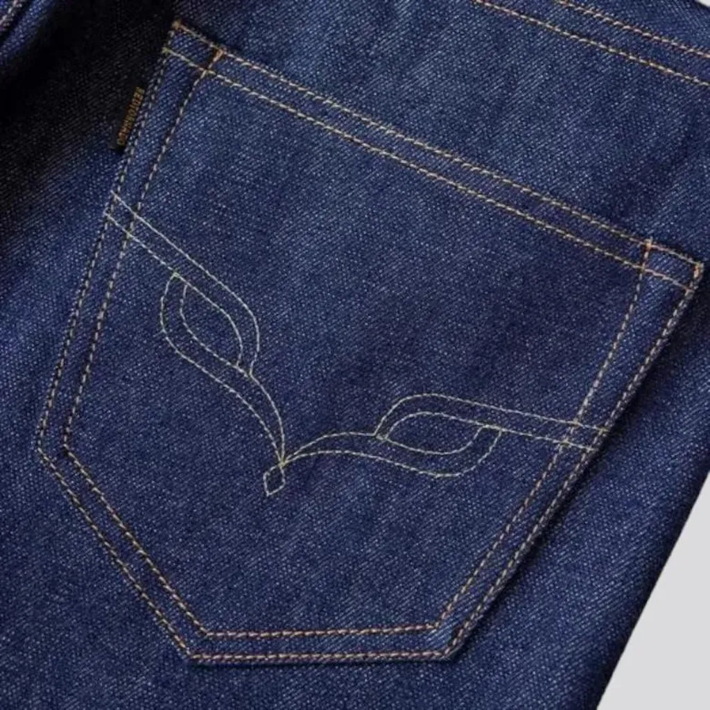 14oz dragon-lining selvedge jeans for men