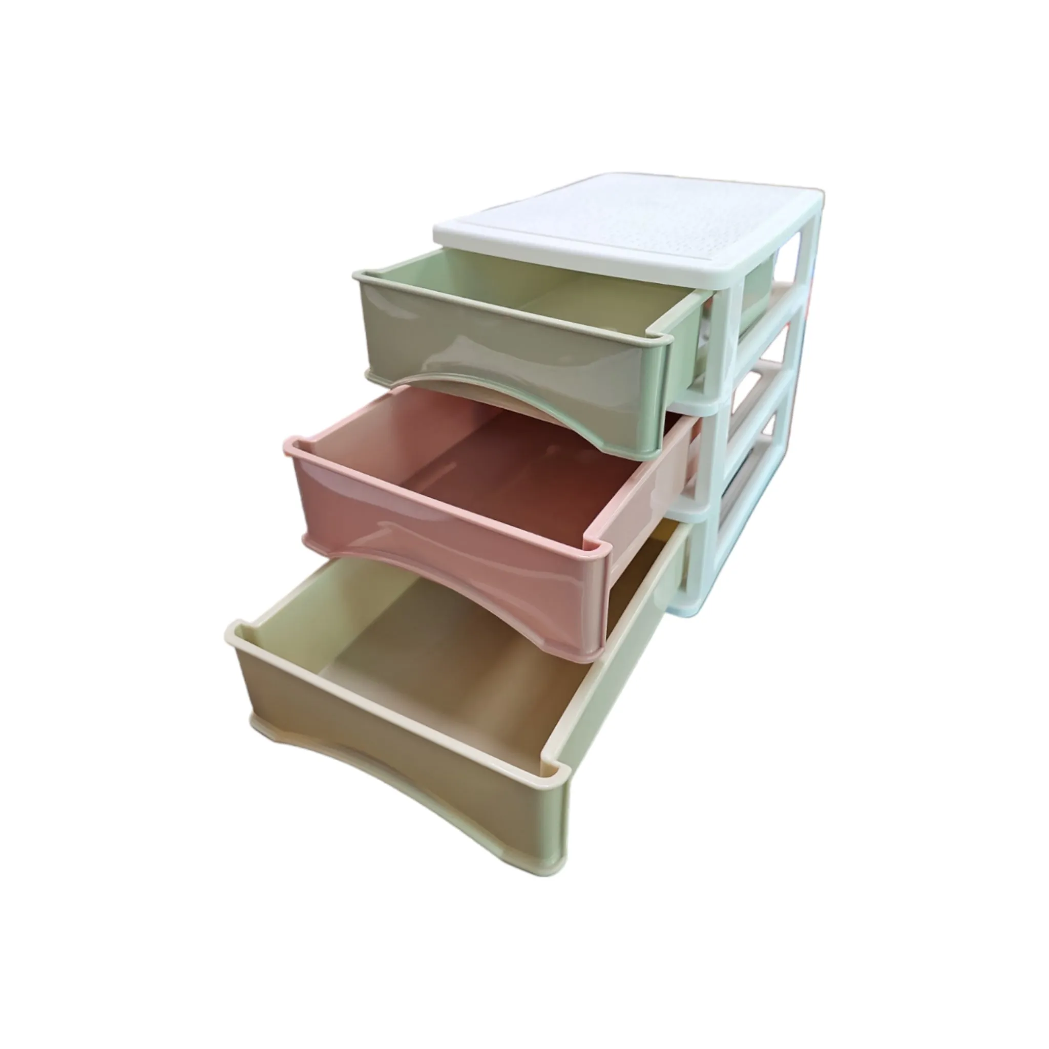 3-Drawer Mini Storage Box Pastel Color 19x22x15.5cm  141