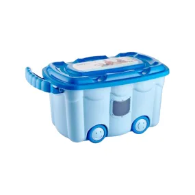 50L Pastel Kids Wheelie Storage Container Box with Handle