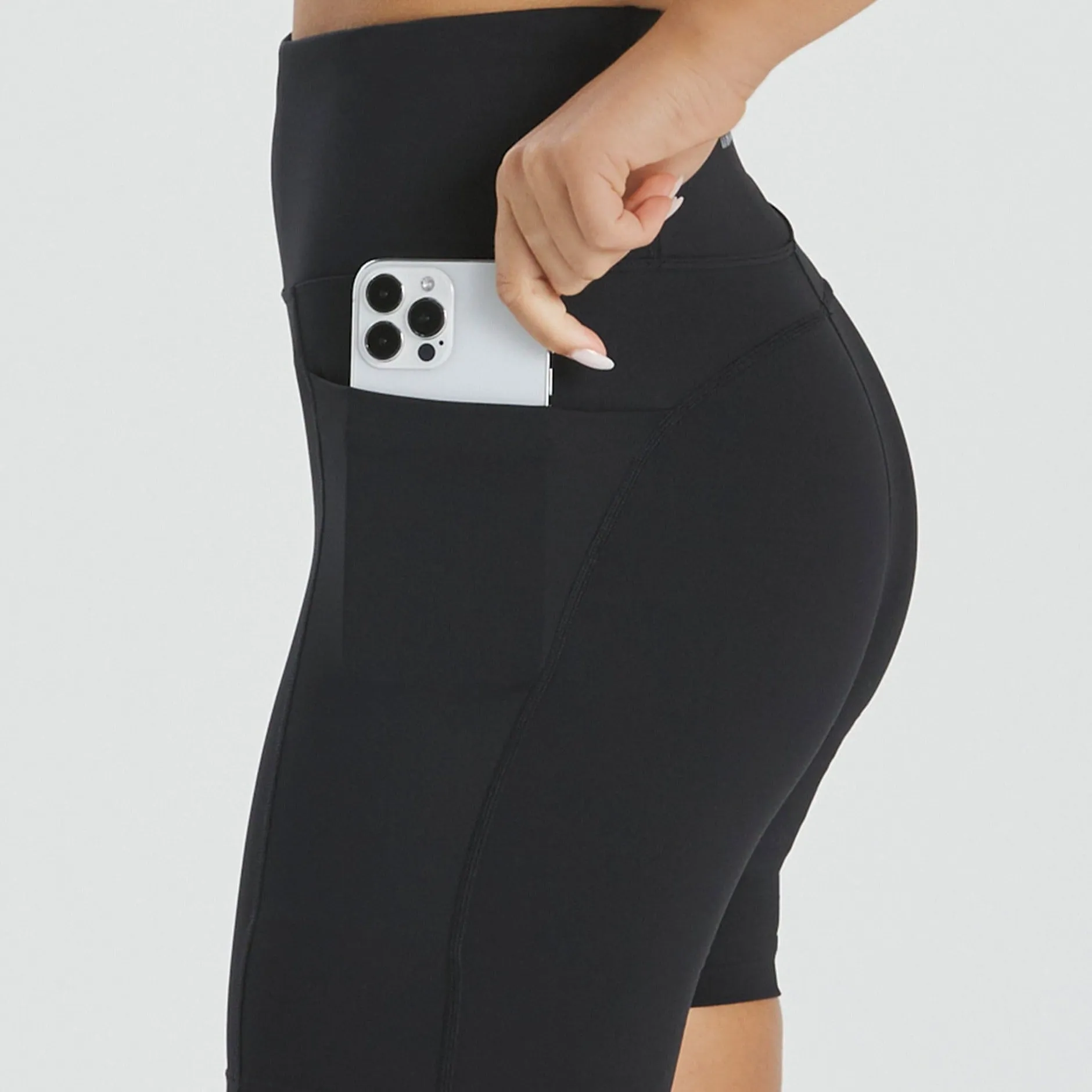 Abi and Joseph Accelerate High Waisted Dual Pocket Mid Thigh Tight