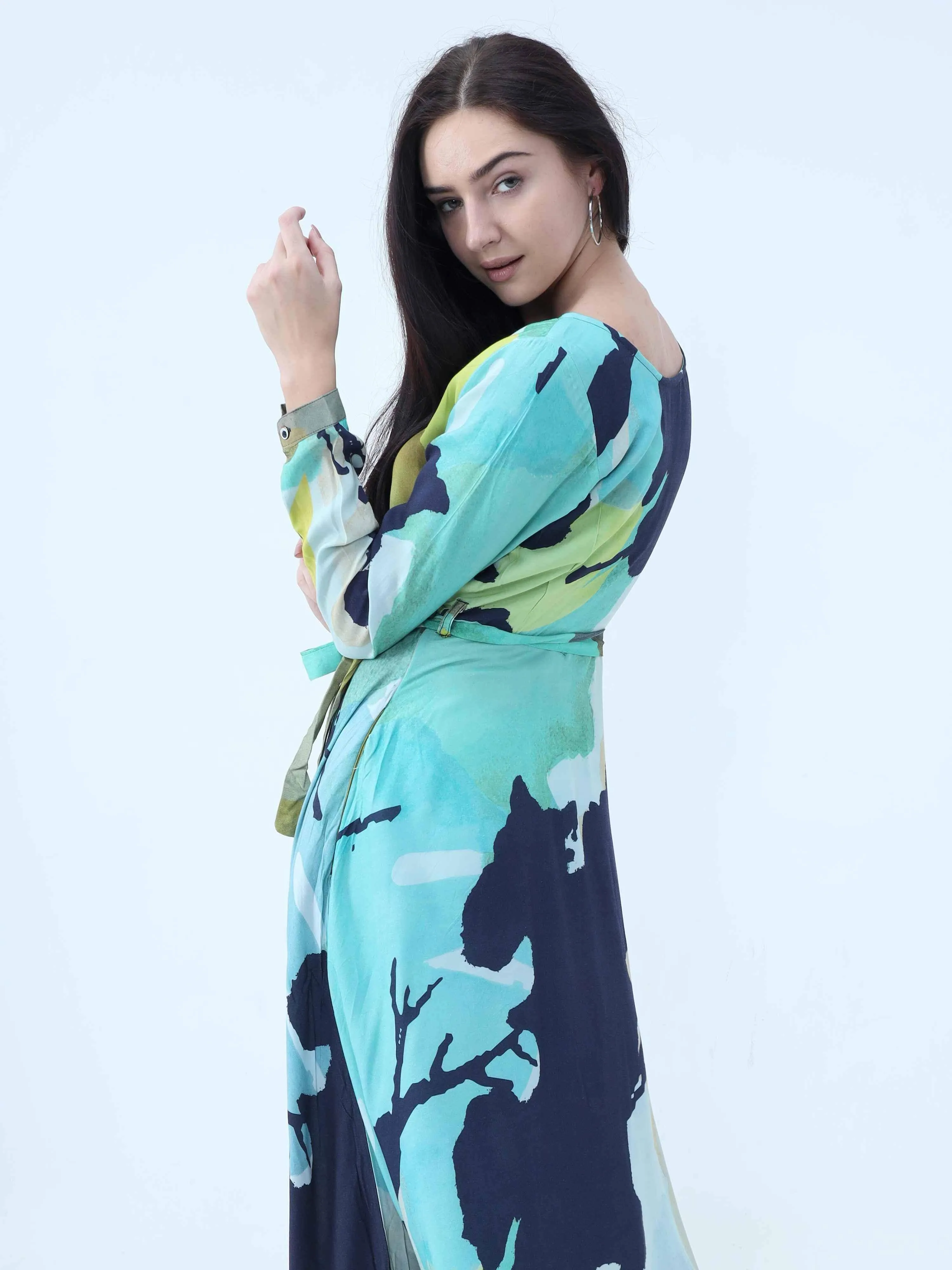 Abstract Print Maxi