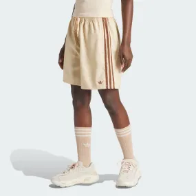 Adidas Originals | FASHION MONOGRAM SATIN SHORTS  { CRYSTAL SAND