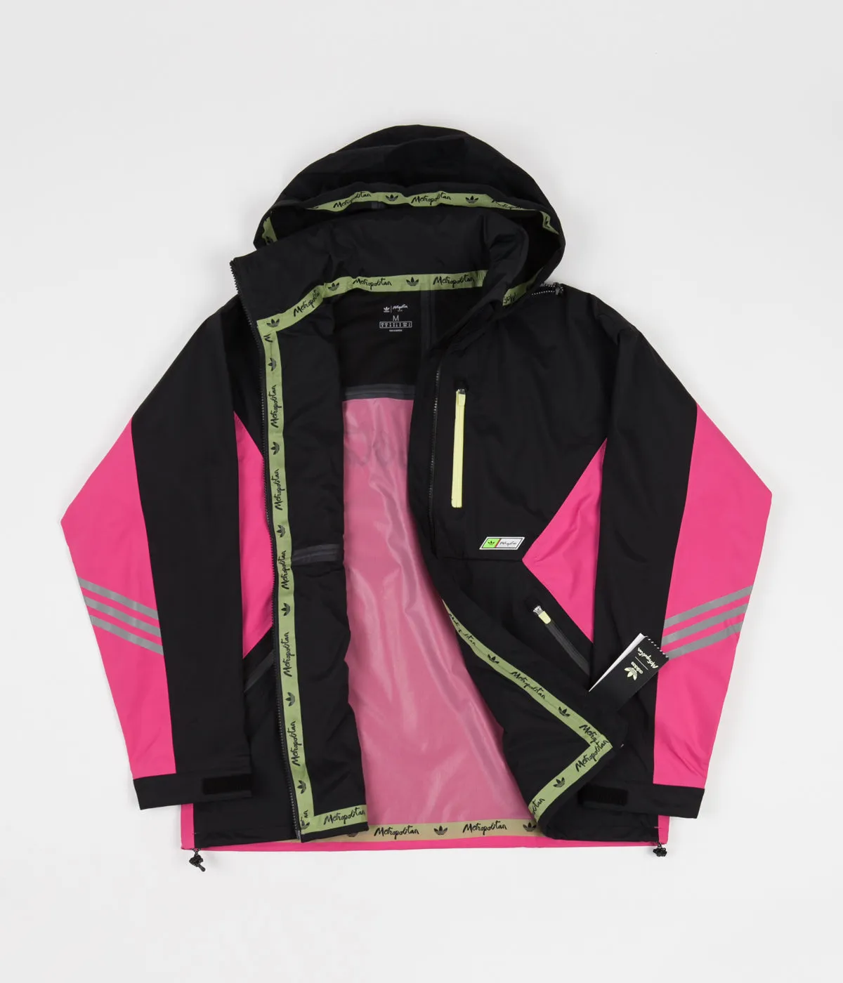 Adidas x Metropolitan Jacket - Black / Real Magenta / Yellow Tint