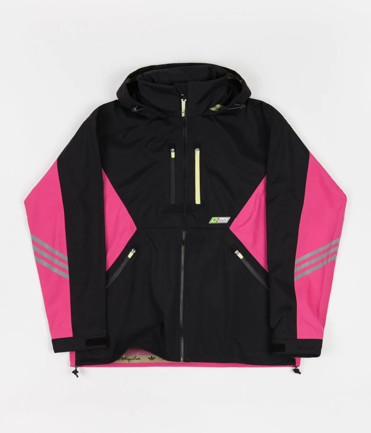 Adidas x Metropolitan Jacket - Black / Real Magenta / Yellow Tint