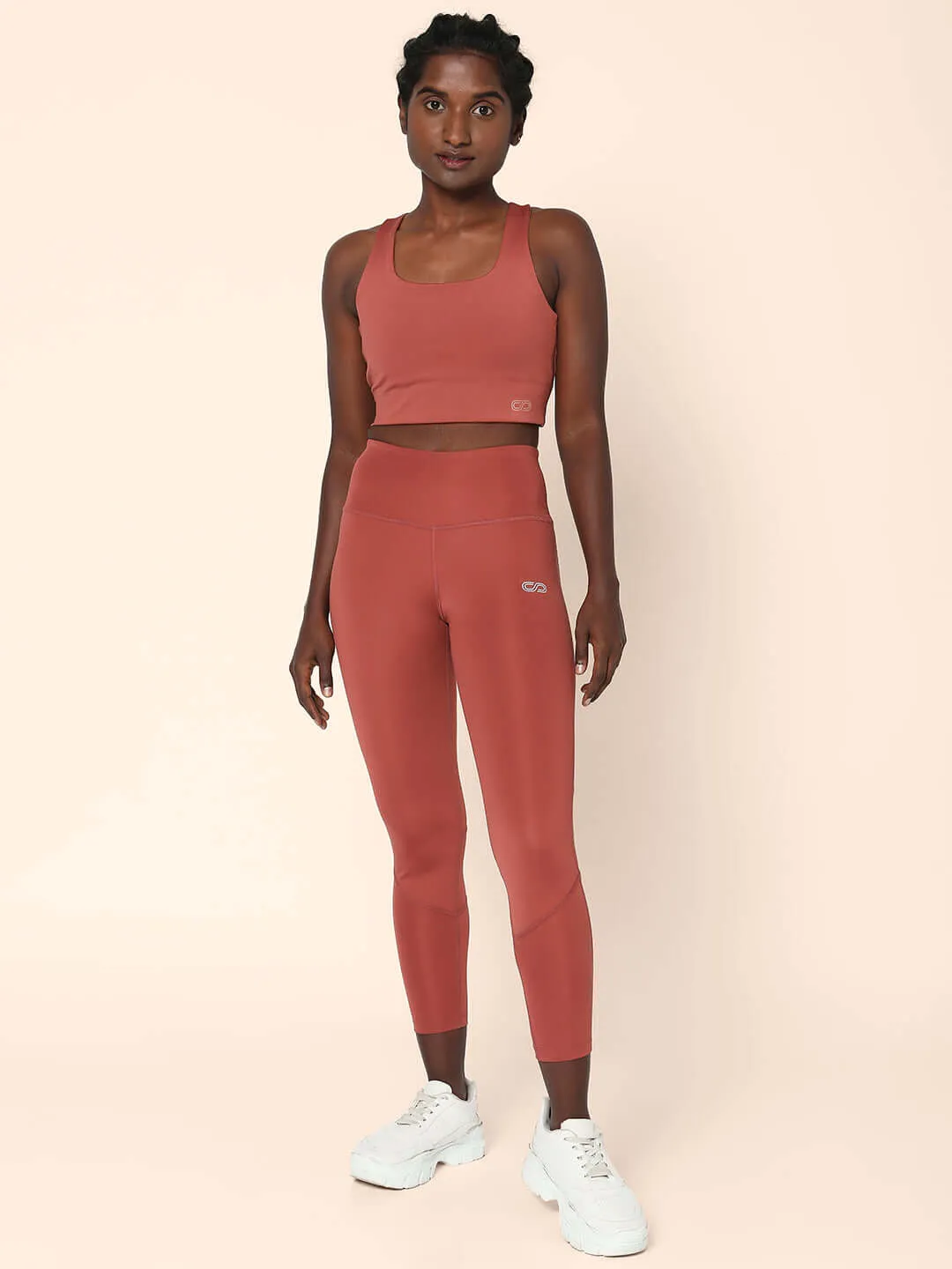 Ath Perform 7/8 High Waist Leggings Marsala