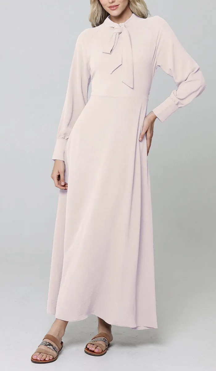 Ayza Modest Long Maxi Dress - Blush