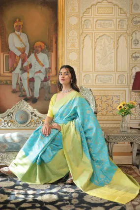 Banarasi Saree In Beautiful Pastels