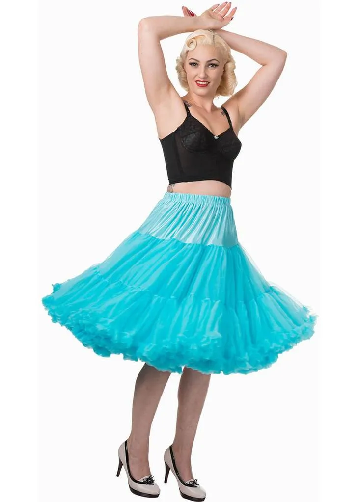 Banned 50's Petticoat Long Blue