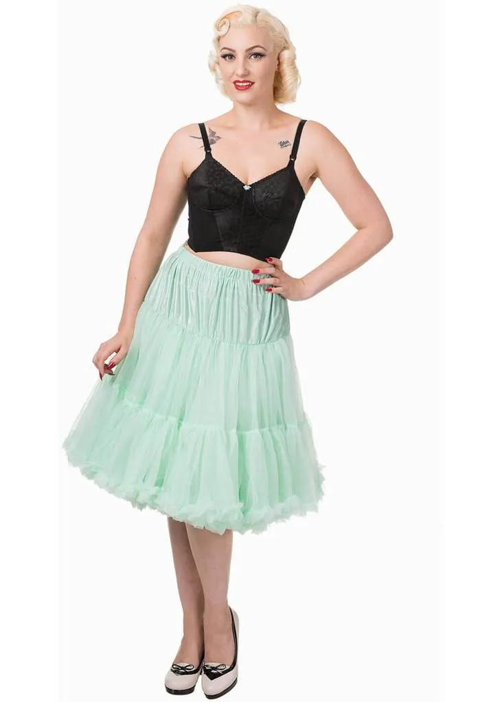 Banned 50's Petticoat Long Mint Color