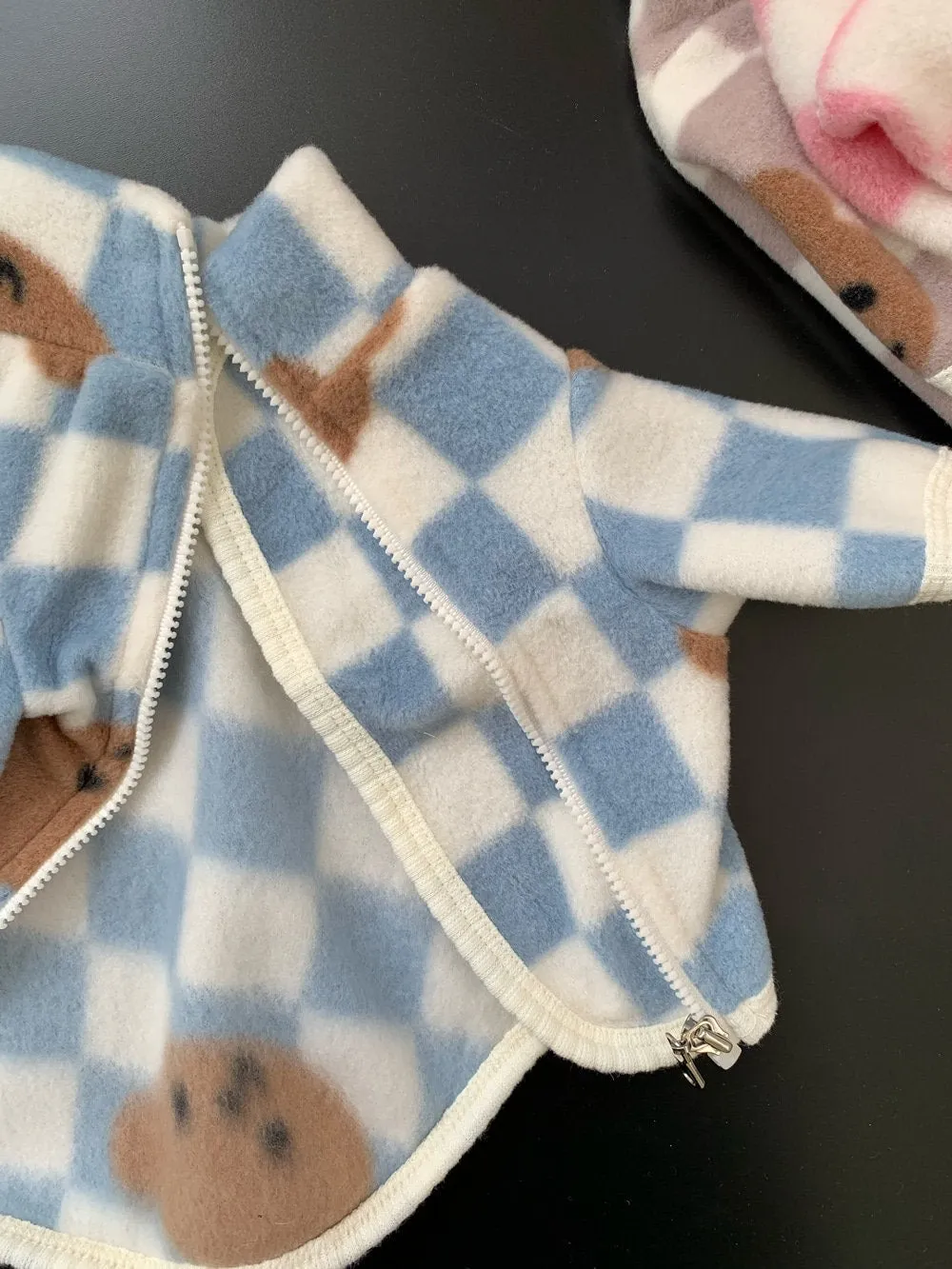 Bear Checker Fleece Jacket