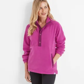 Beasly Womens Half Zip Fleece -  Fuchsia Purple