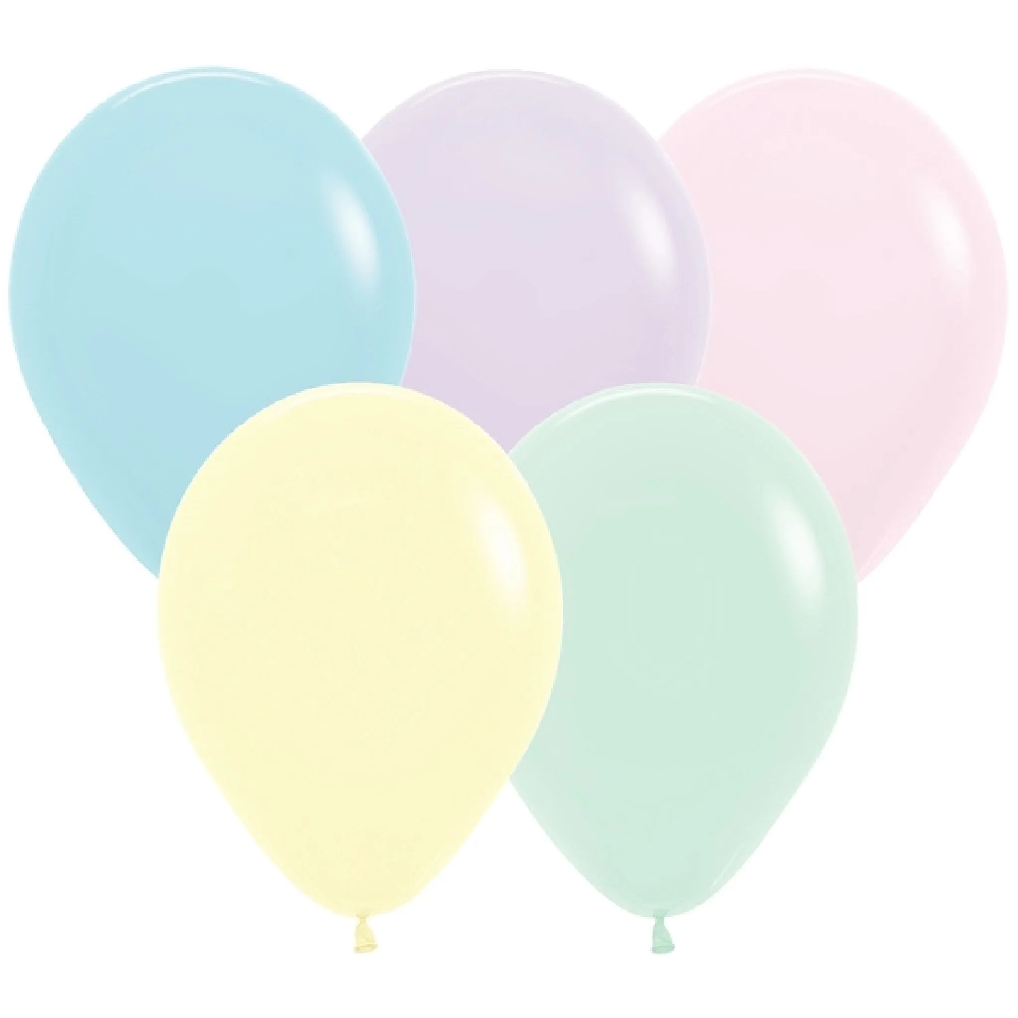 Betallatex Matte Pastel Latex Balloons | 5 Inch | Package 10