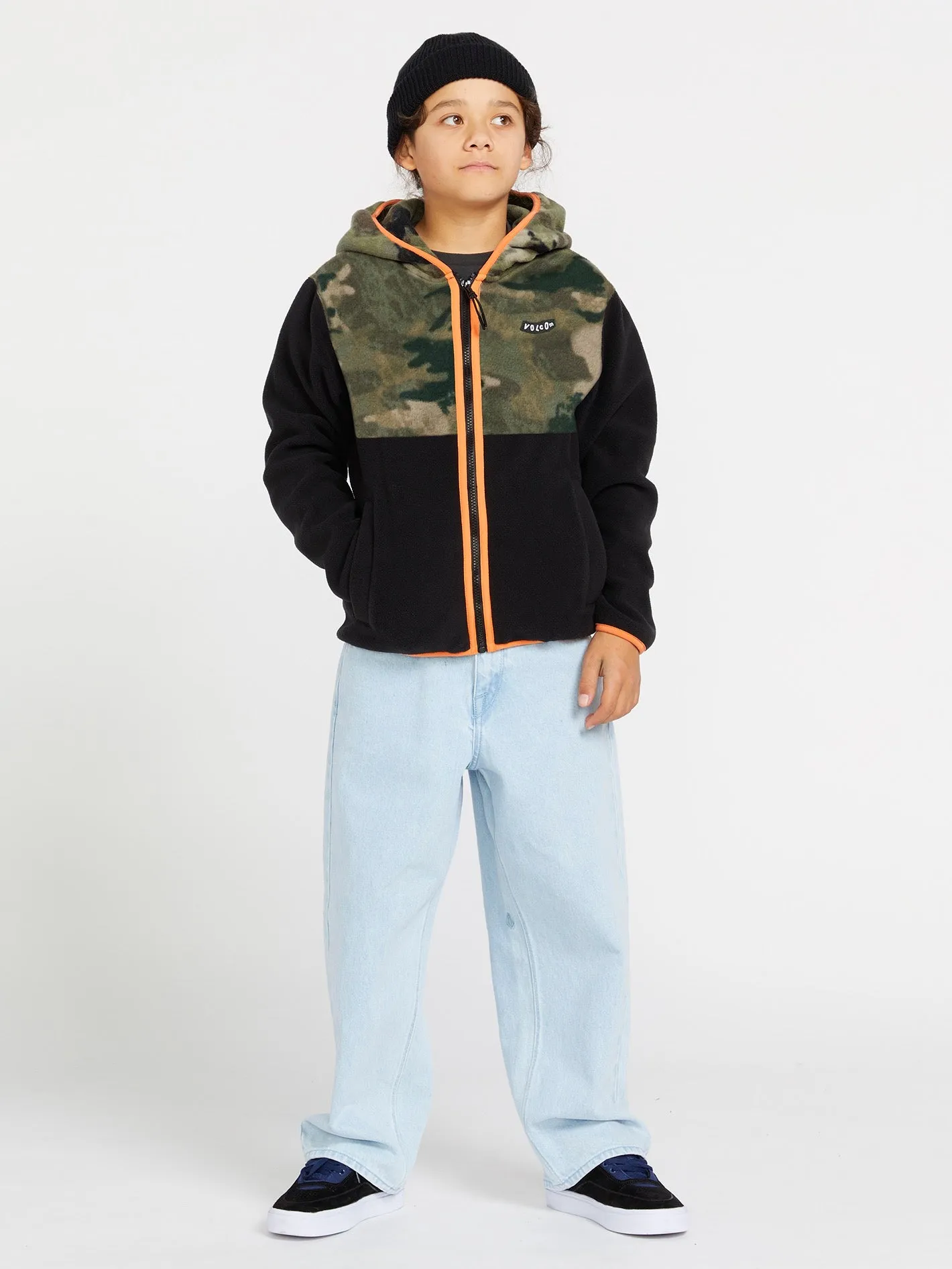 Big Boys Polar Fleece Zip Jacket - Camouflage