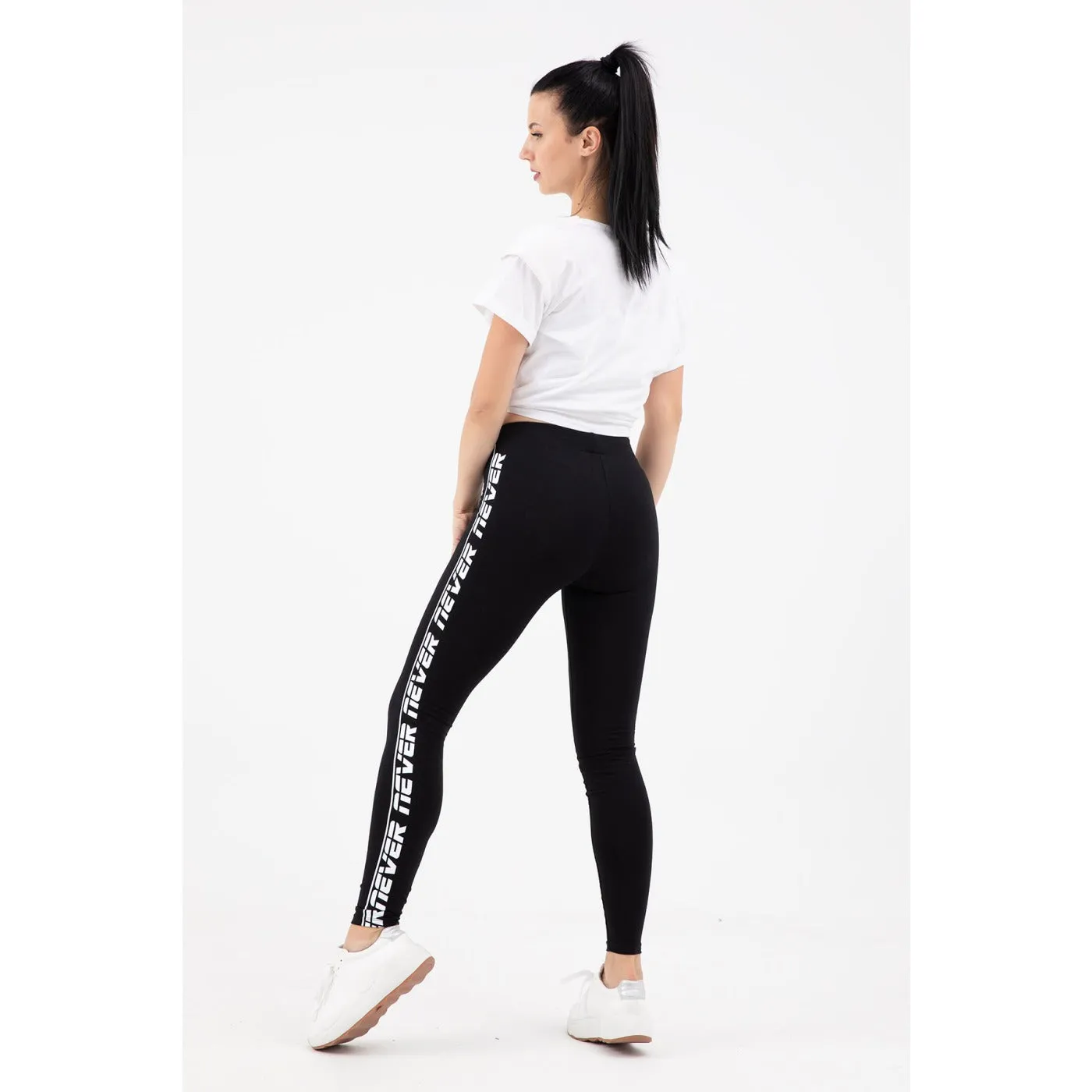 Black Side Stripe Leggings