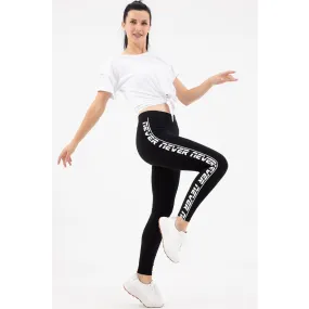 Black Side Stripe Leggings