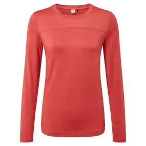 Blakely Womens Tech Long Sleeve Top - Cranberry Marl