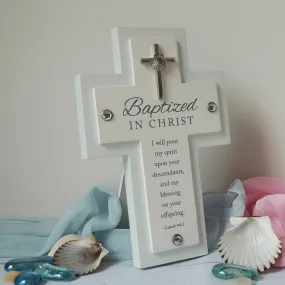 Blue Baptism Cross