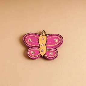 Butterfly - Abstract Pastel Handpainted Wooden Magnet