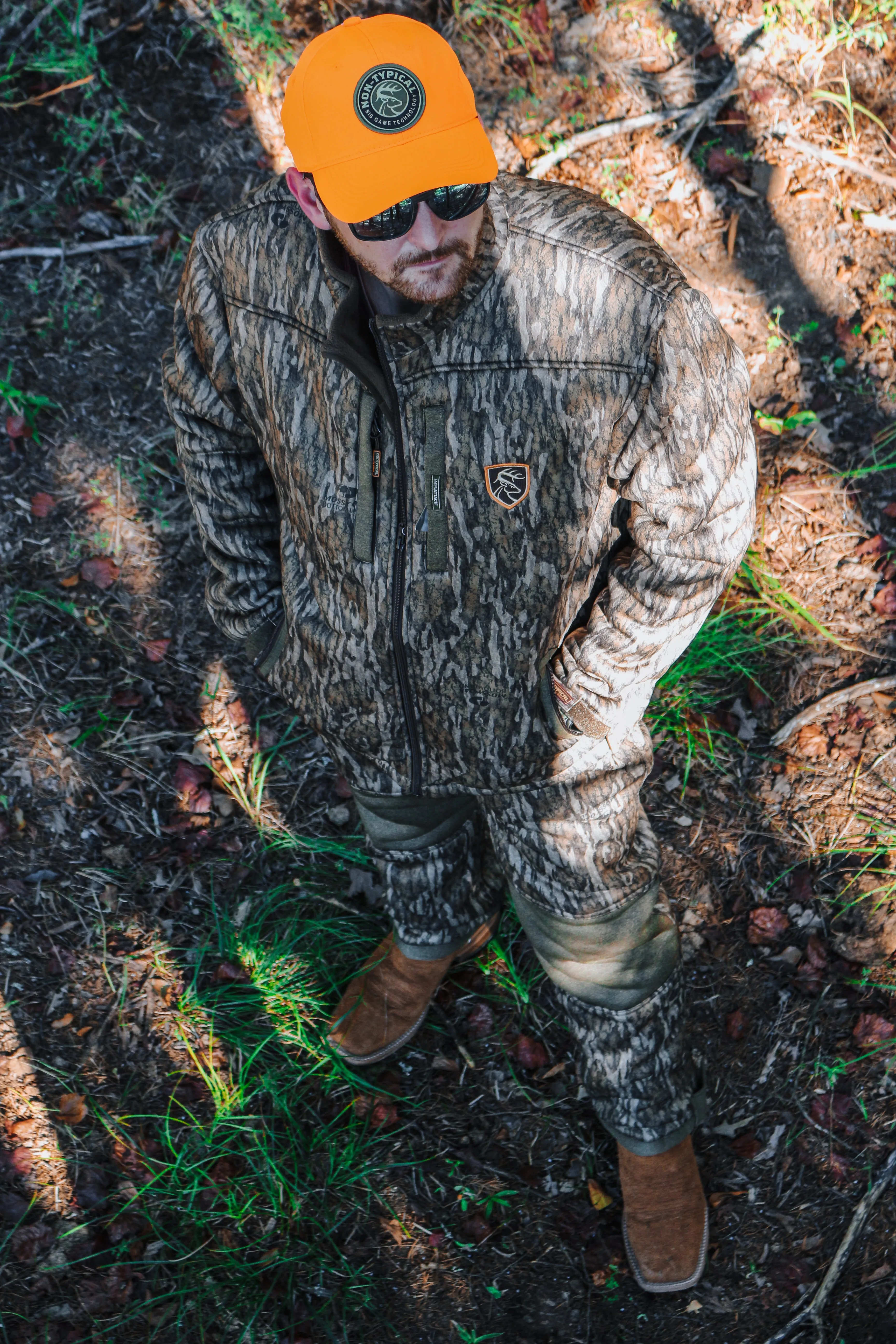 Camo Bottomland Heavyweight Silencer  FleeceFull Zip Jacket With Magnetic Pocket