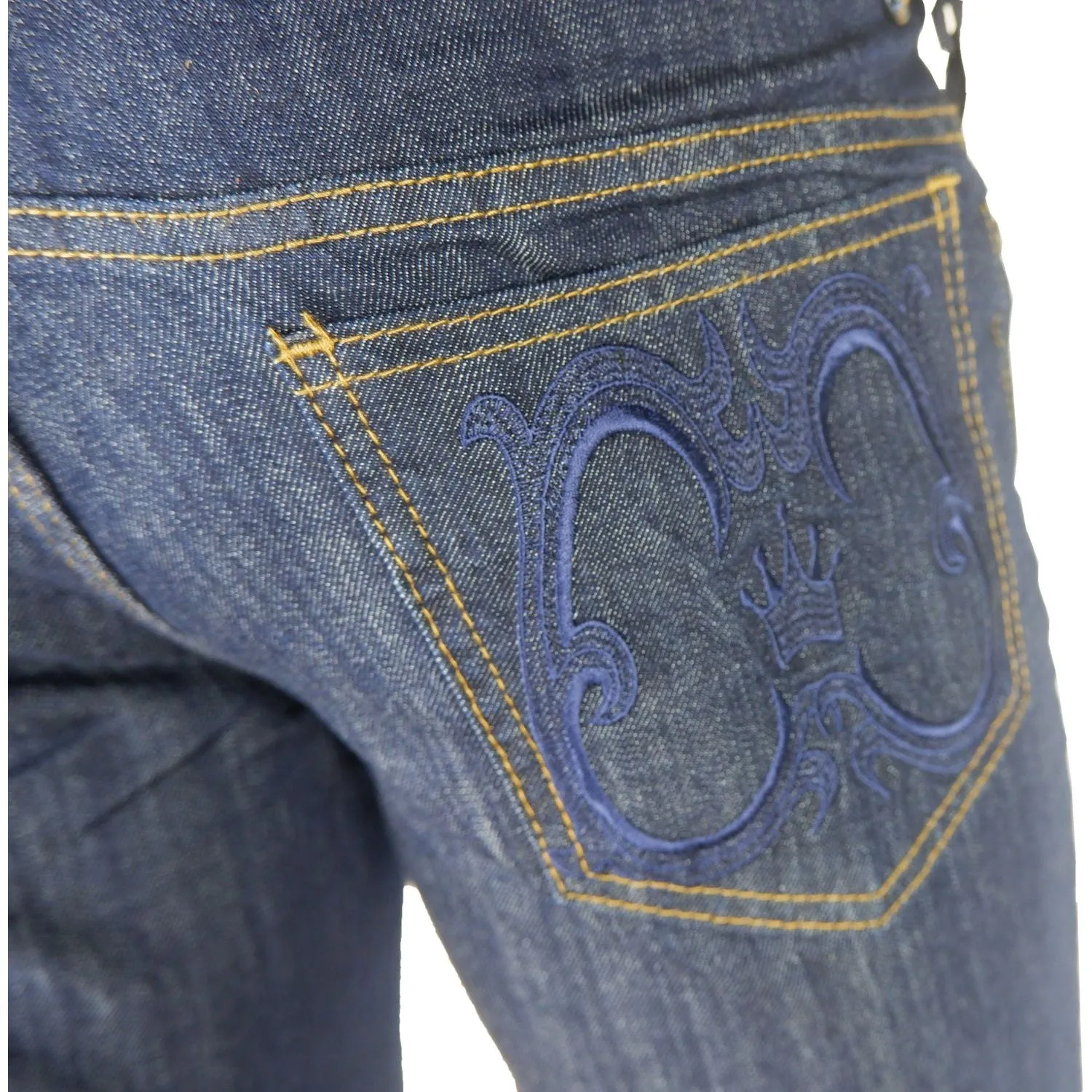 Cavalli Class Elegant Dark Blue Denim Essentials