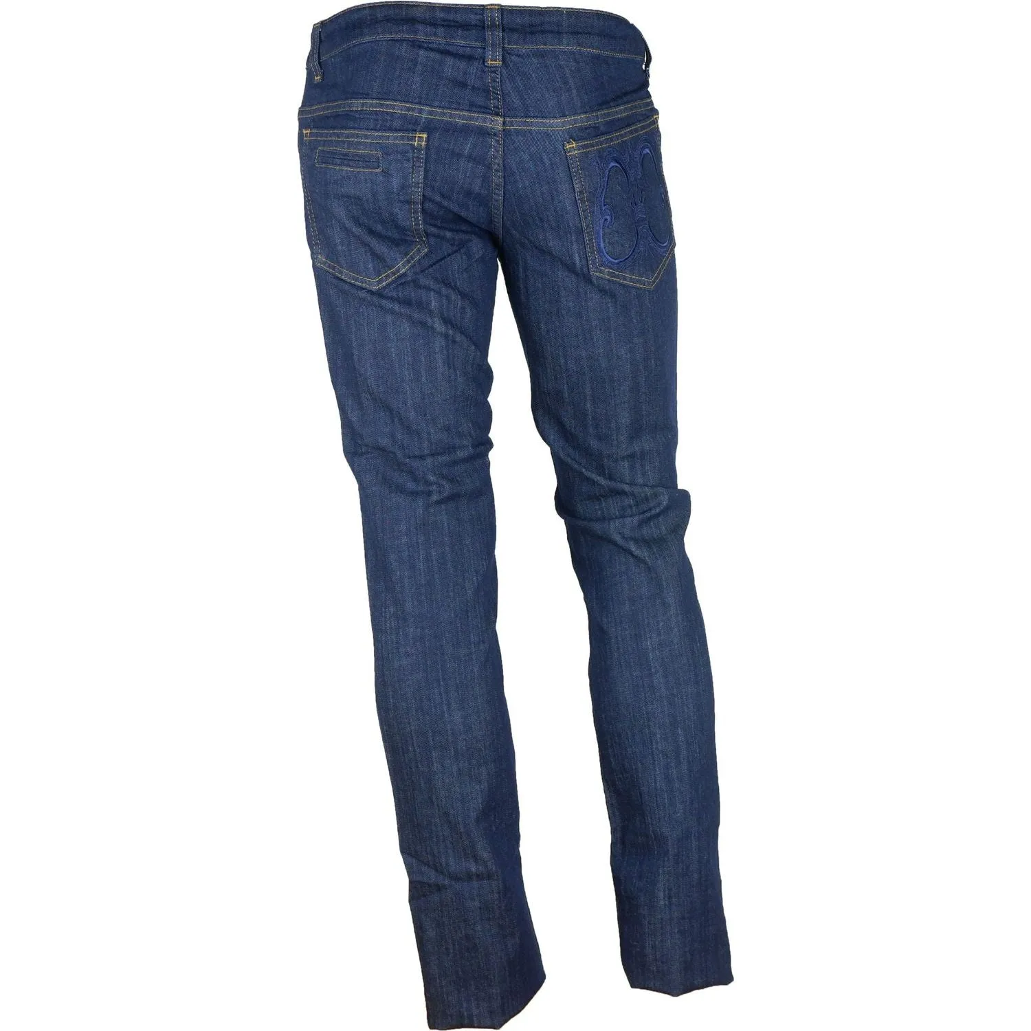 Cavalli Class Elegant Dark Blue Denim Essentials