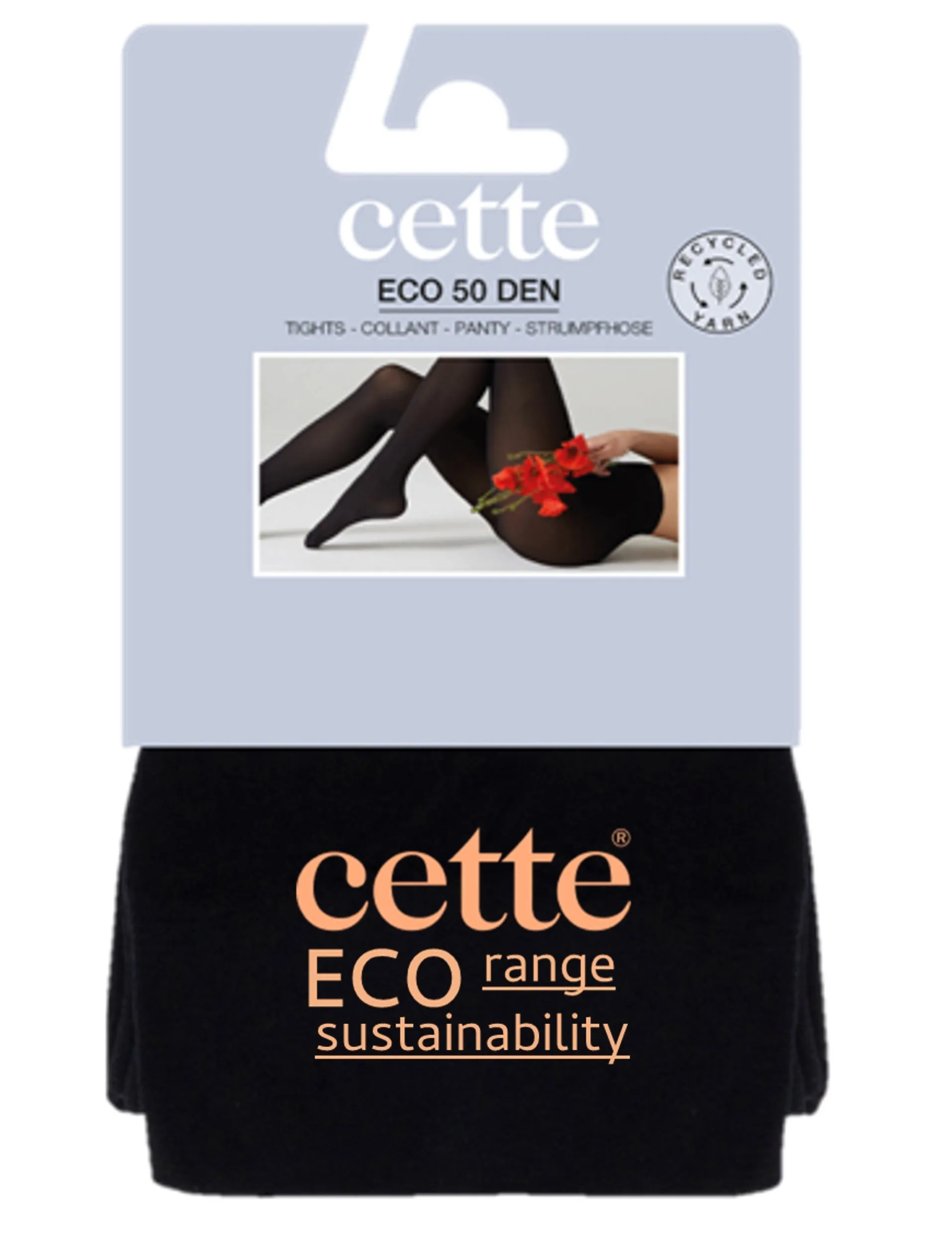 Cette ECO 50 Denier Plus Size Tights Black