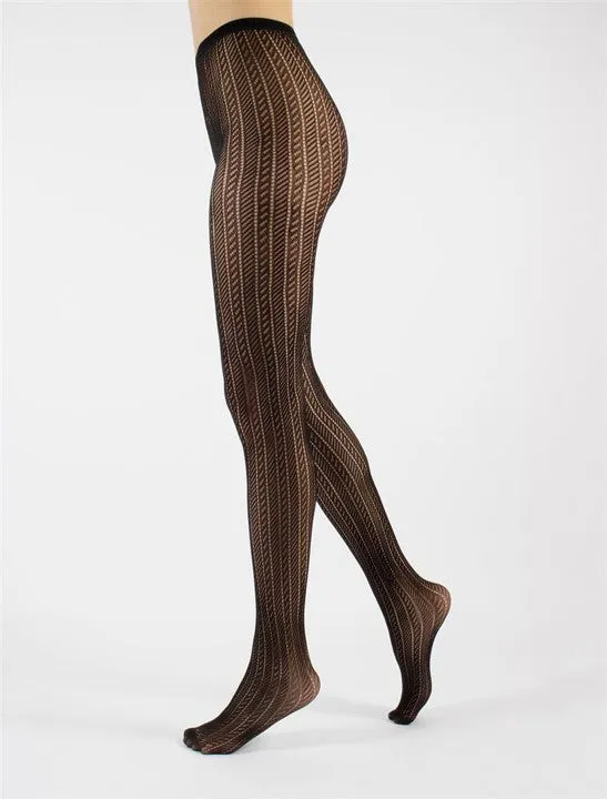 Cette ECO Recyled Ribbed Fishnet Tights 441-12