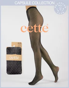 Cette ECO Recyled Yarn Dot Fancy Fishnet Tights 440-12