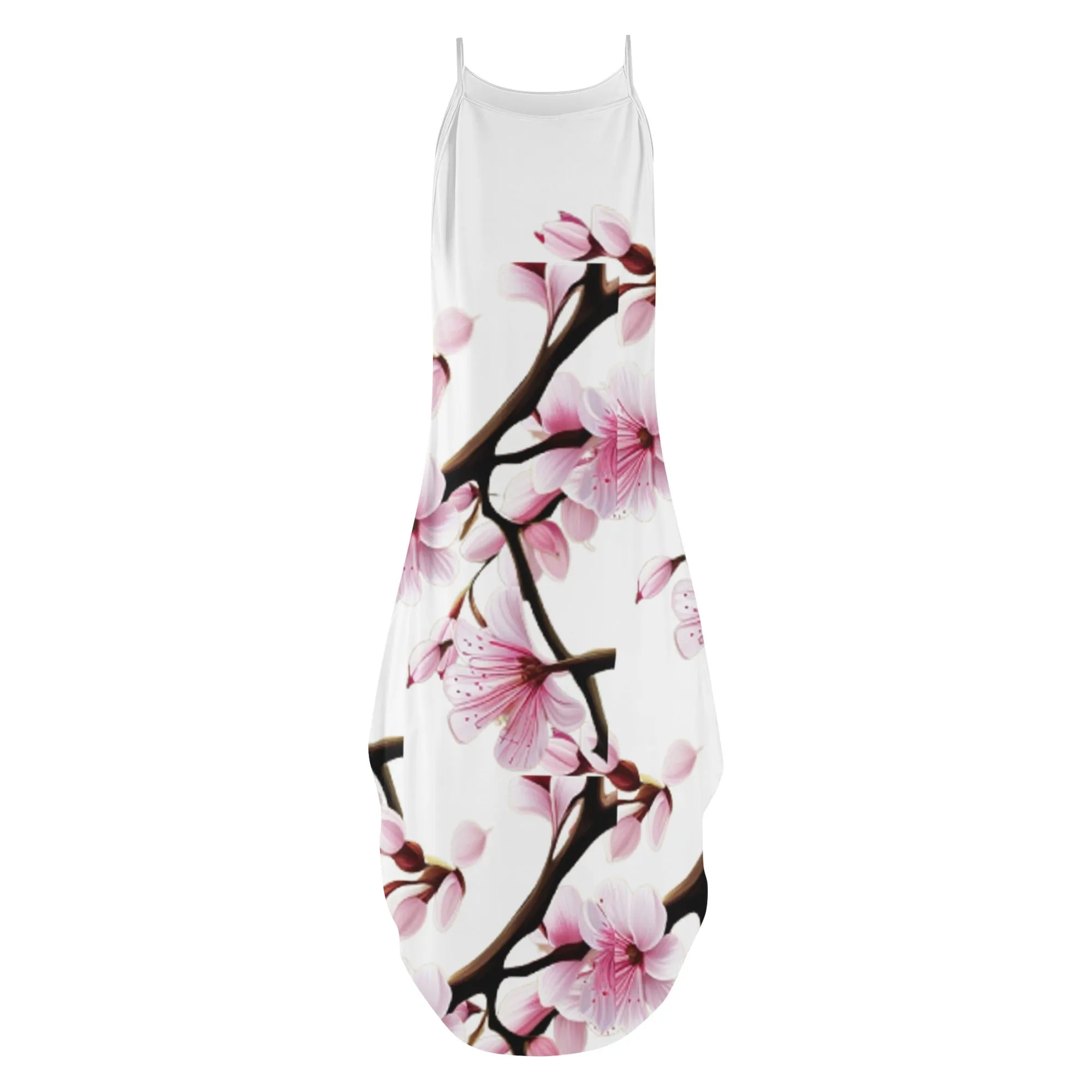 Cherry Blossom Womens Elegant Sleeveless Party Dress