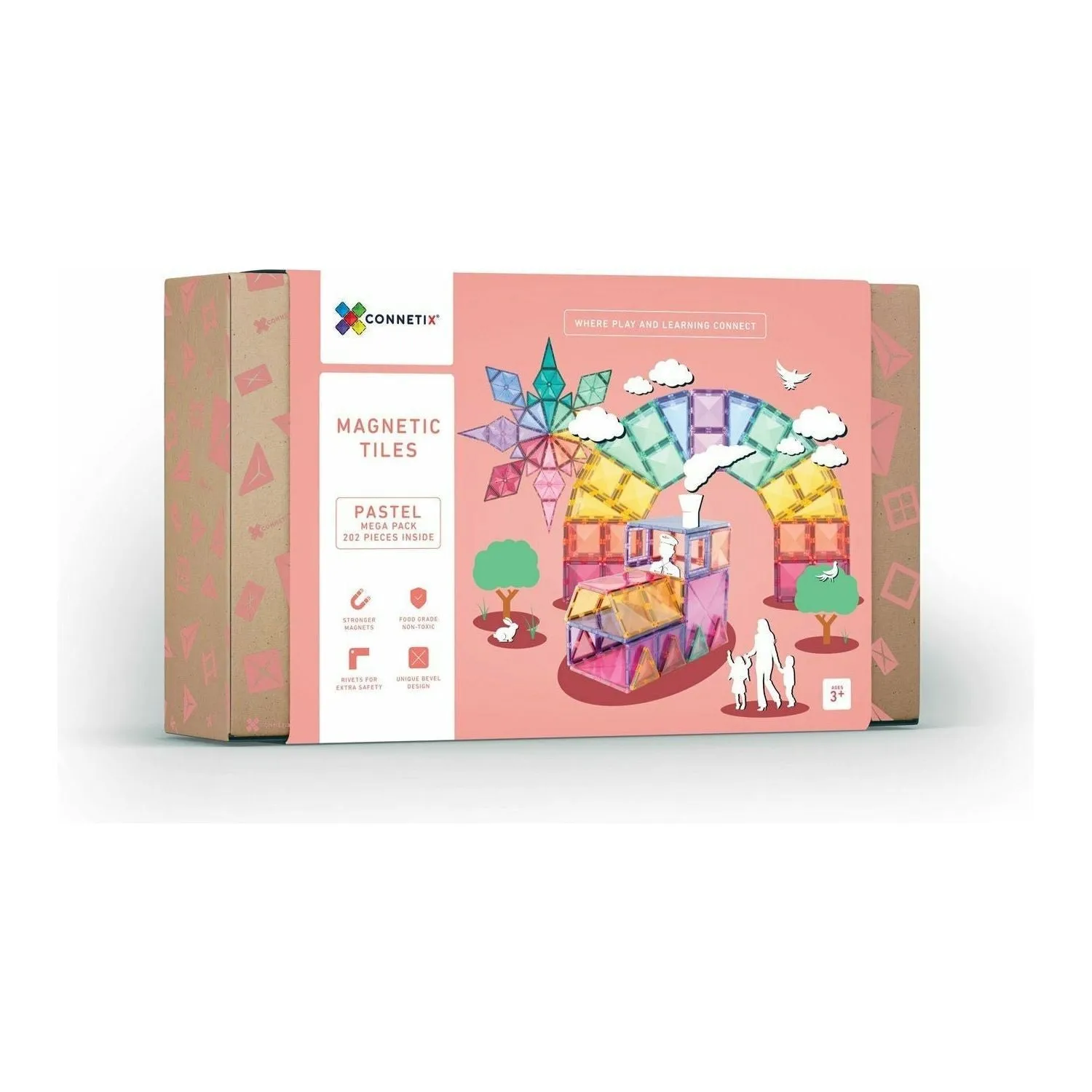 Connetix | Mega Pack Pastel - 202 Piece (ships in one week)