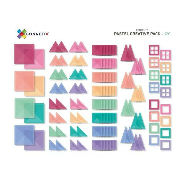 Connetix - Pastel Creative Pack - 120 Piece