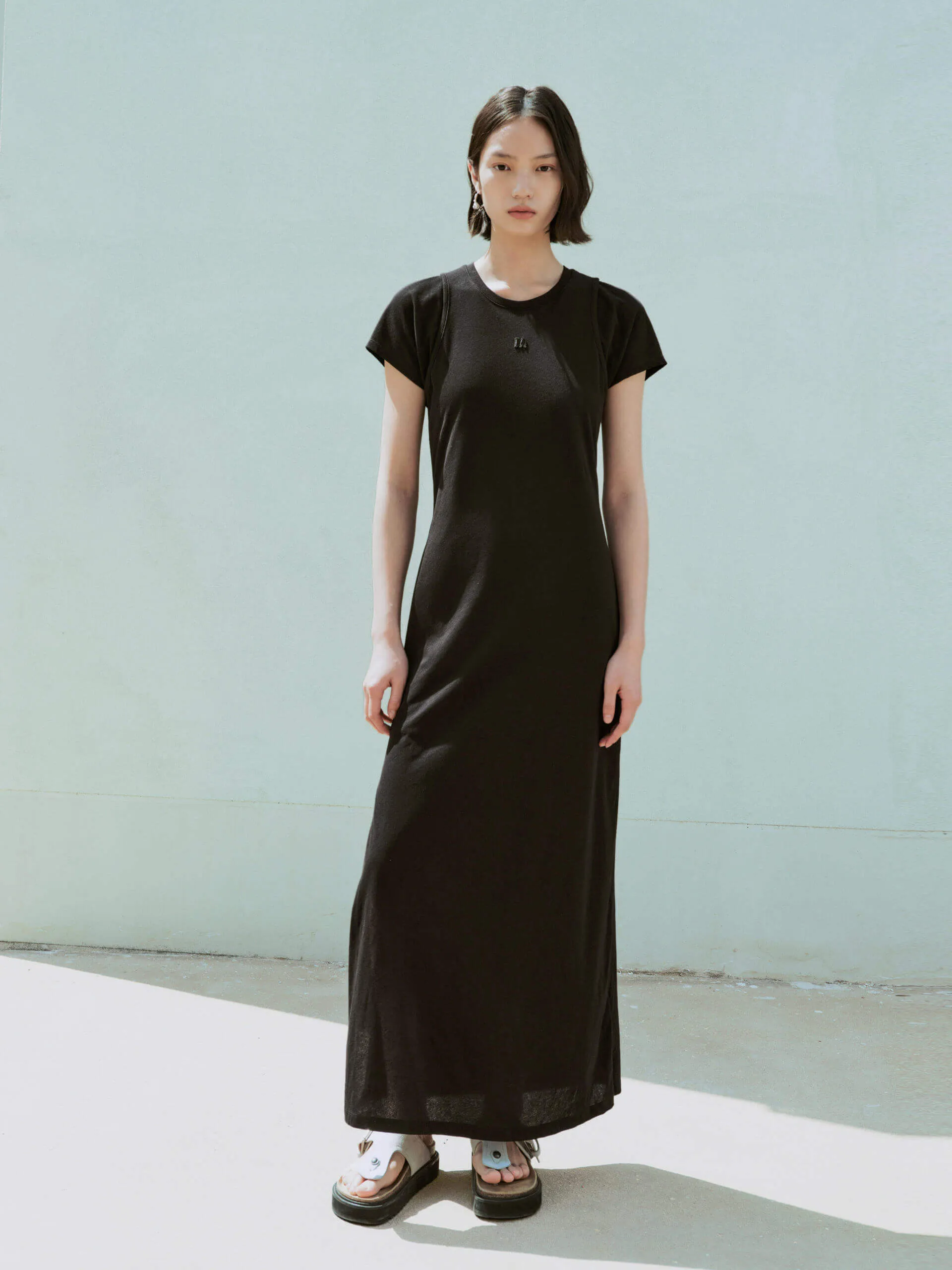 Cotton Maxi Tee Dress