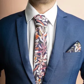 Cotton Tie - Protea Navy