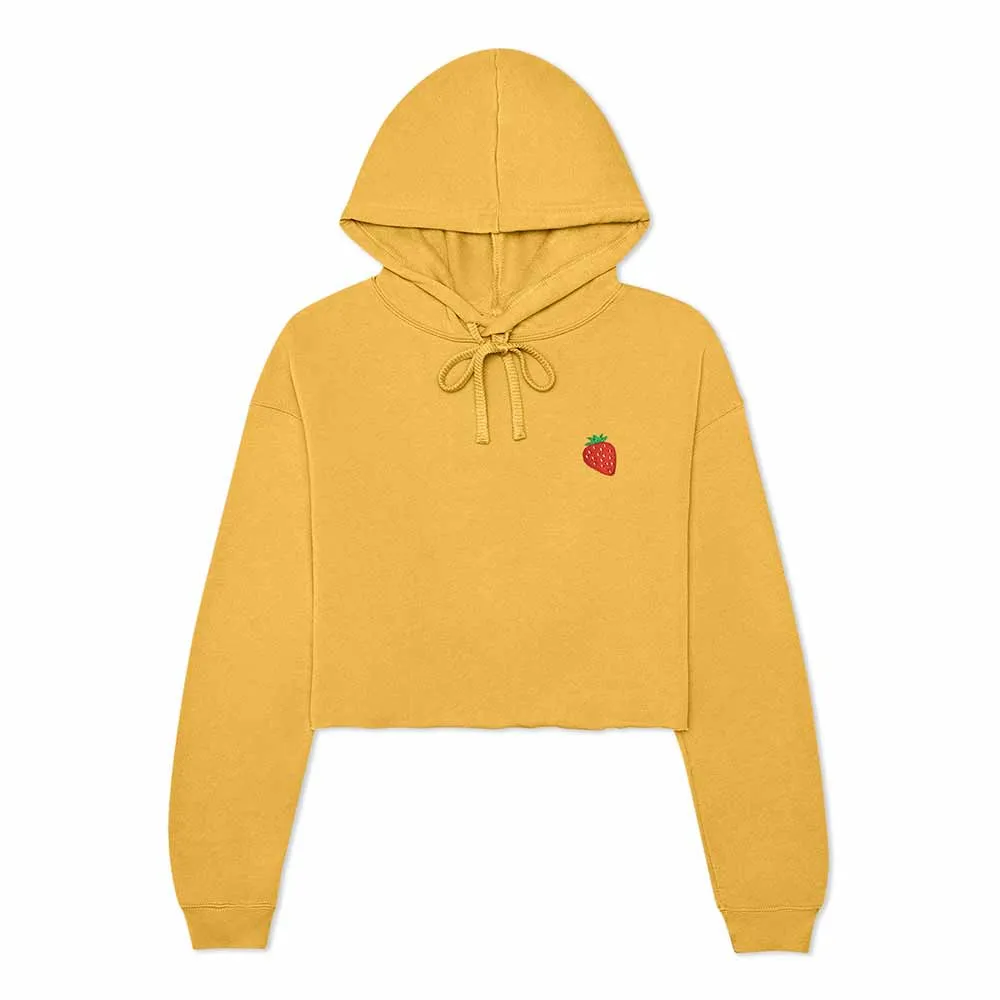 Dalix Strawberry Cropped Hoodie