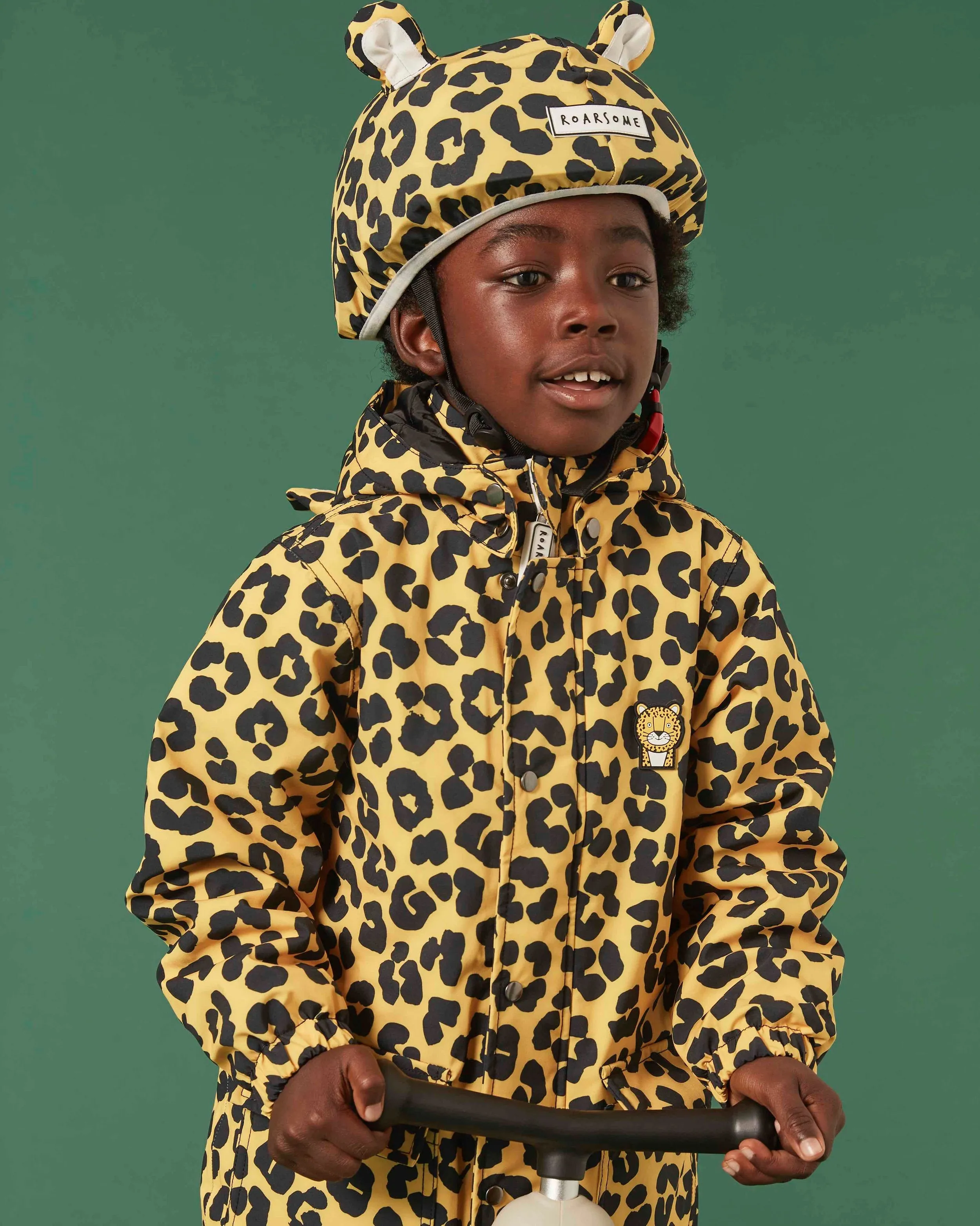 Dash the Leopard - Kids Helmet Cover