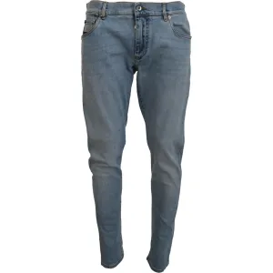 Dolce & Gabbana Elegant Slim Fit Light Blue Denim Pants