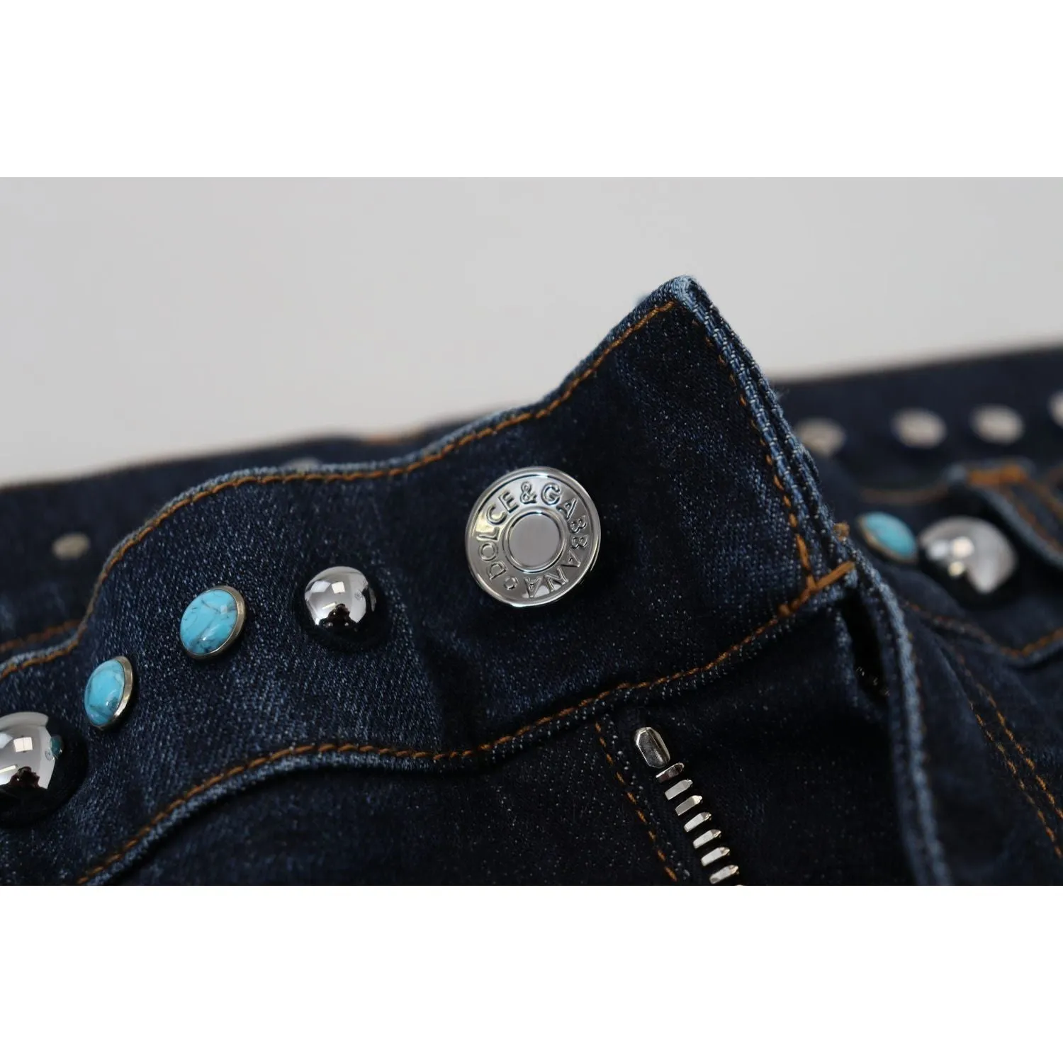 Dolce & Gabbana Studded Opulence Denim Jeans