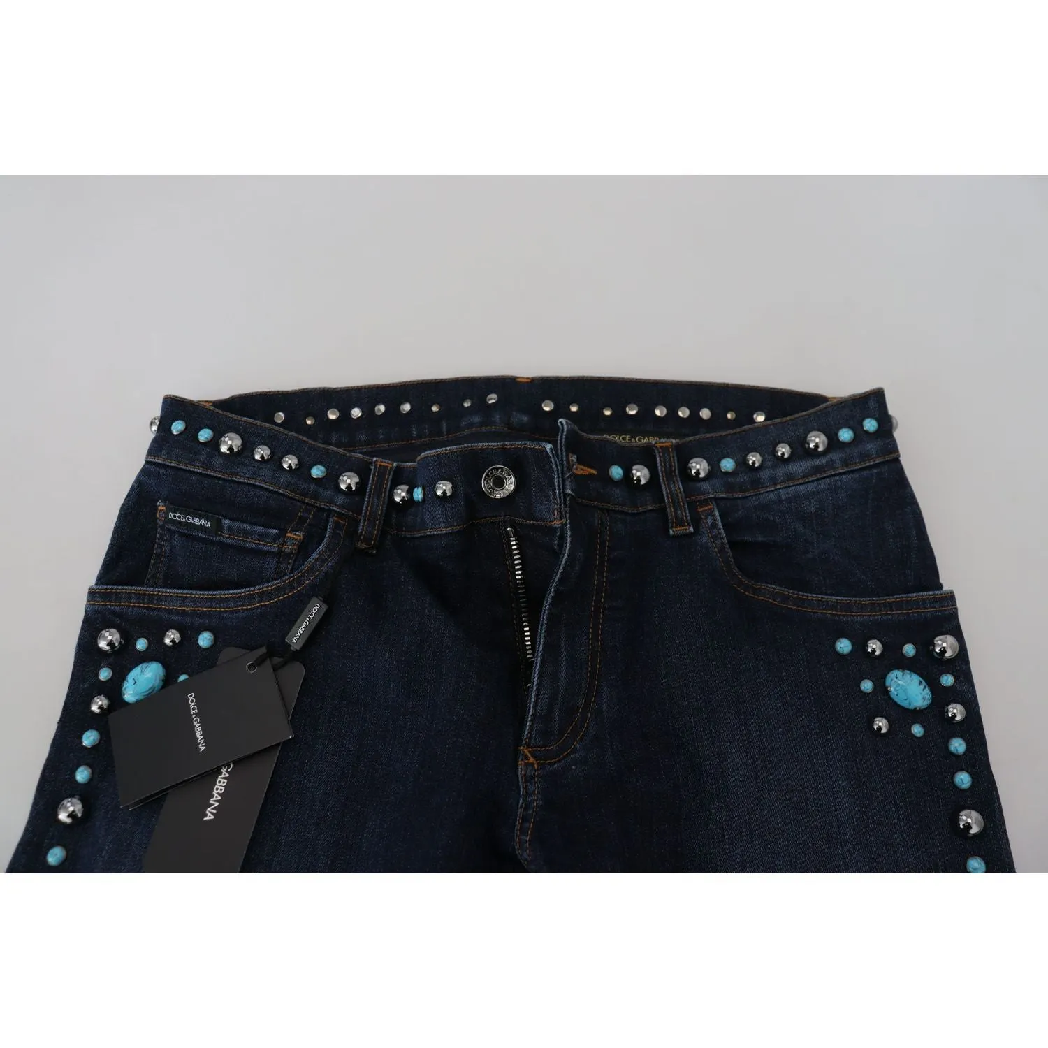 Dolce & Gabbana Studded Opulence Denim Jeans