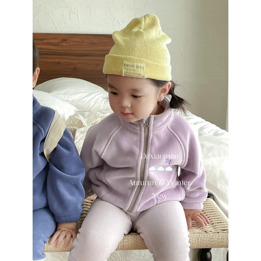 DXJ CozyFlex Kids' Fleece Zipper Set