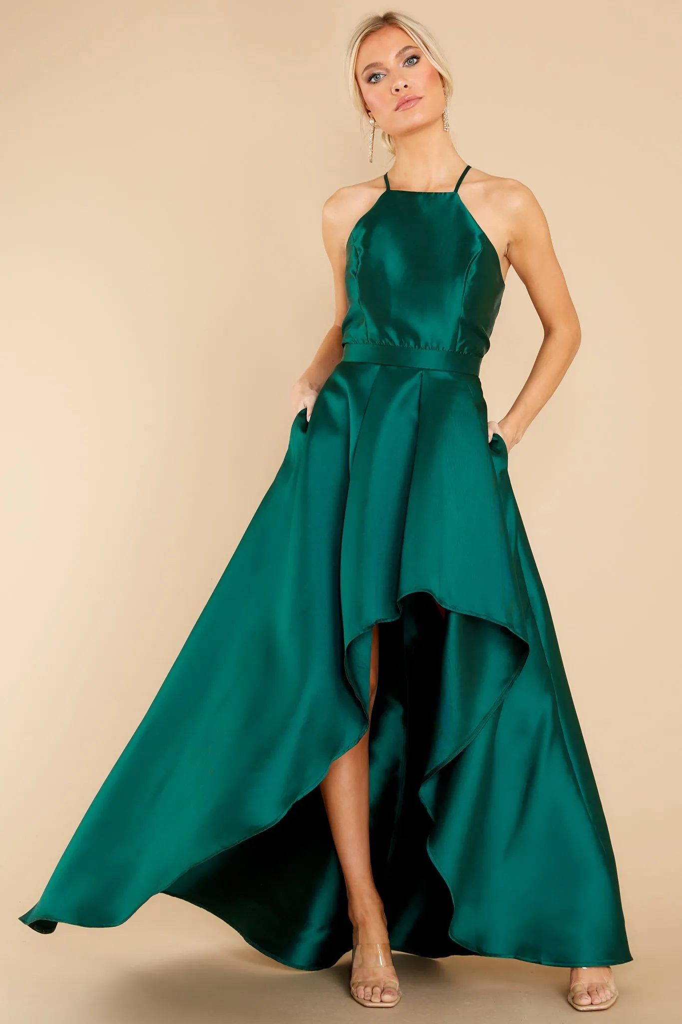 Enchanted Nights Emerald Maxi Dress