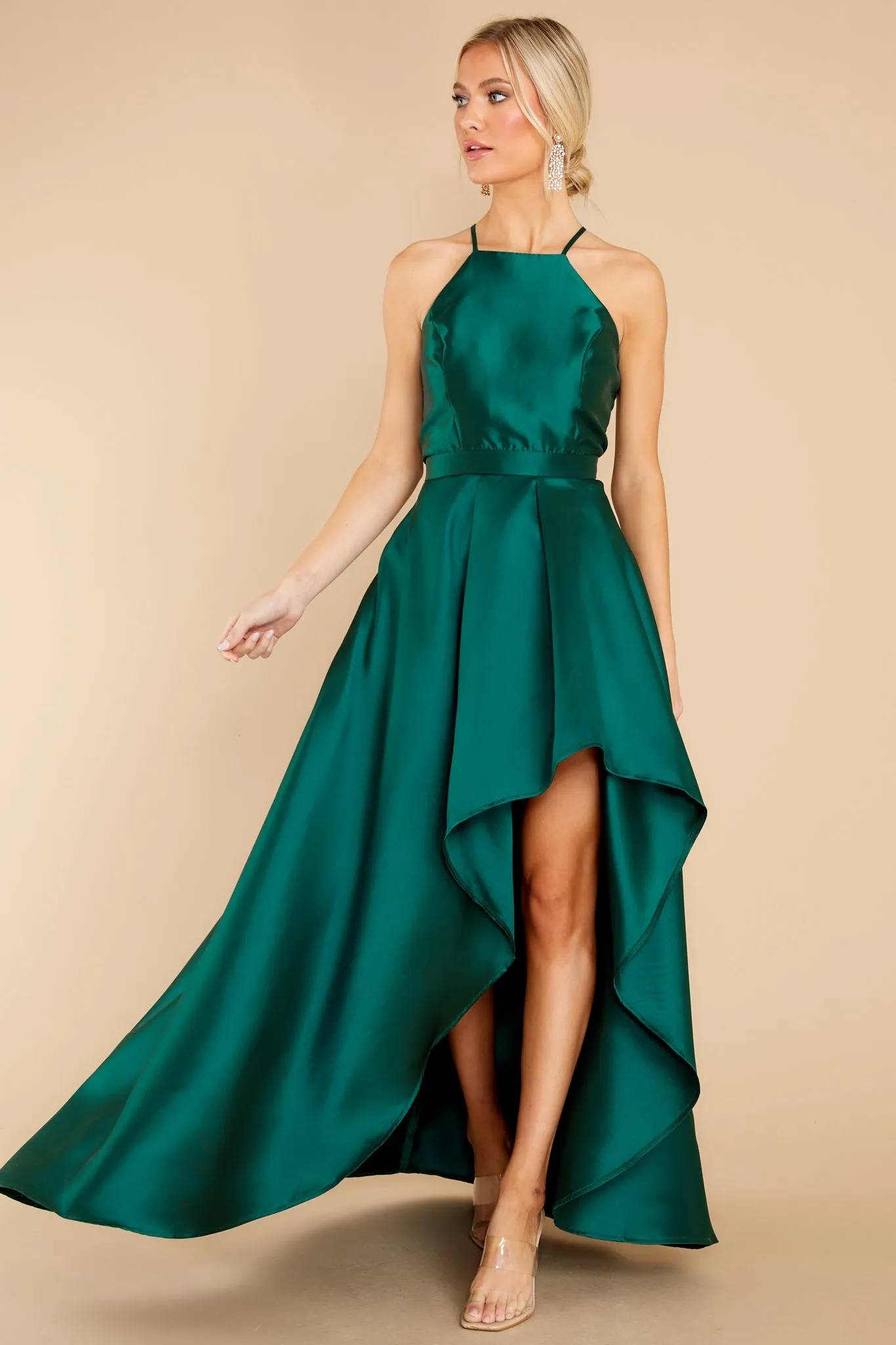 Enchanted Nights Emerald Maxi Dress