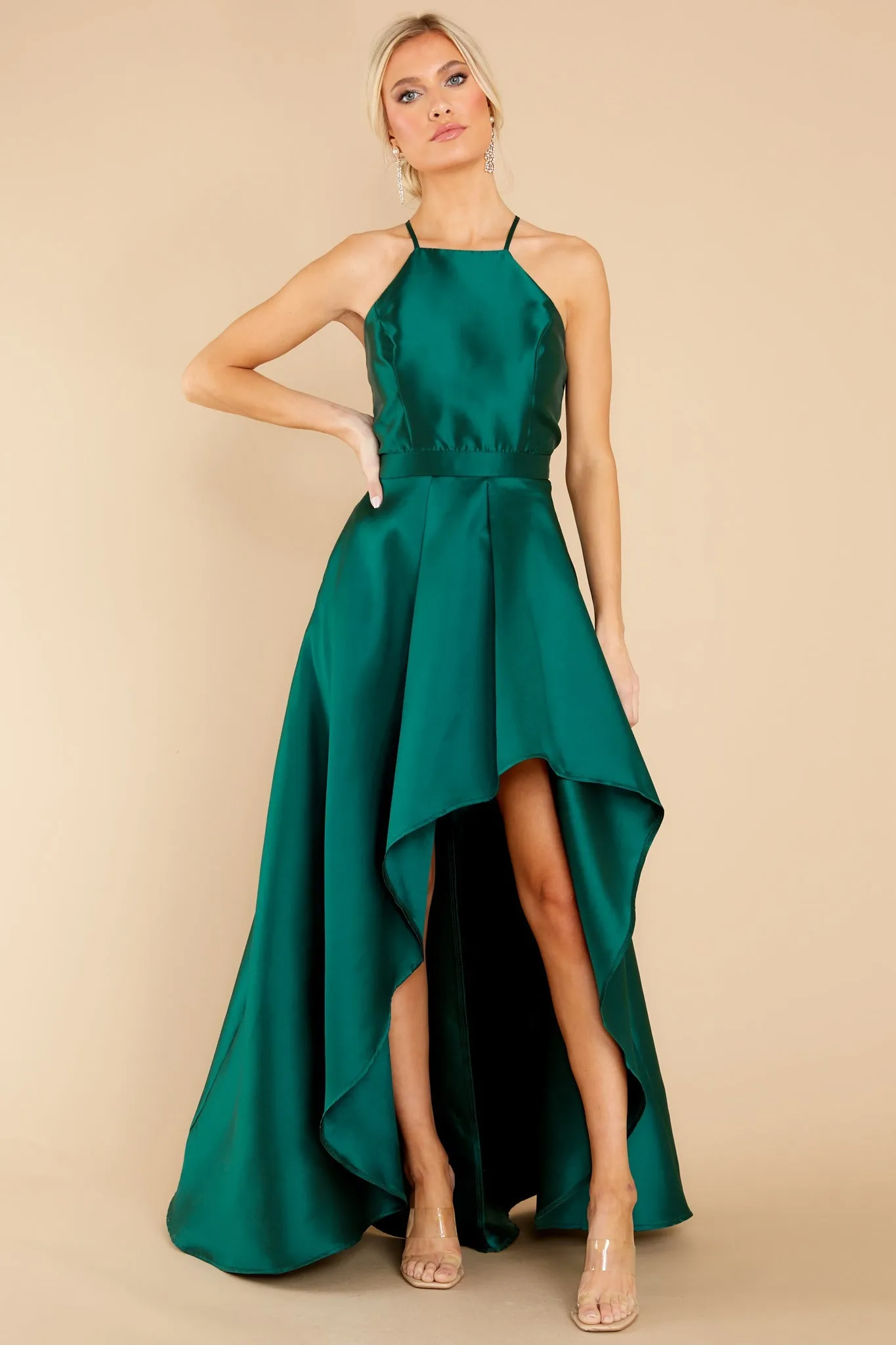 Enchanted Nights Emerald Maxi Dress