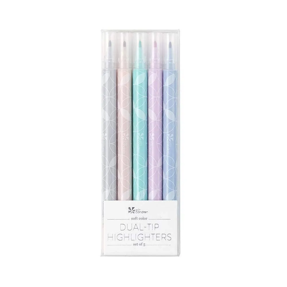 Erin Condren Dual Tip Pastel Highlighter Set