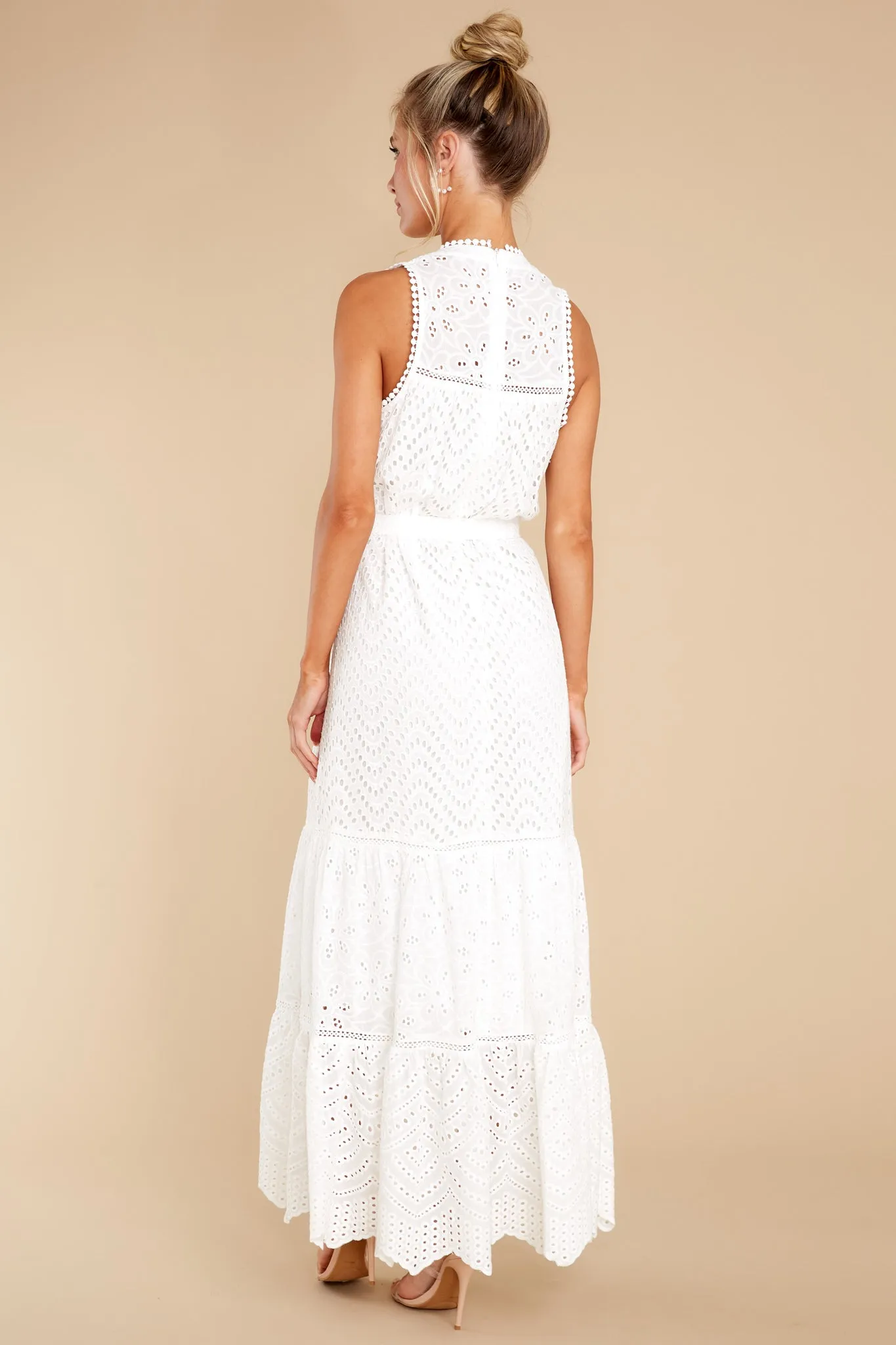 Estelle White Maxi Dress