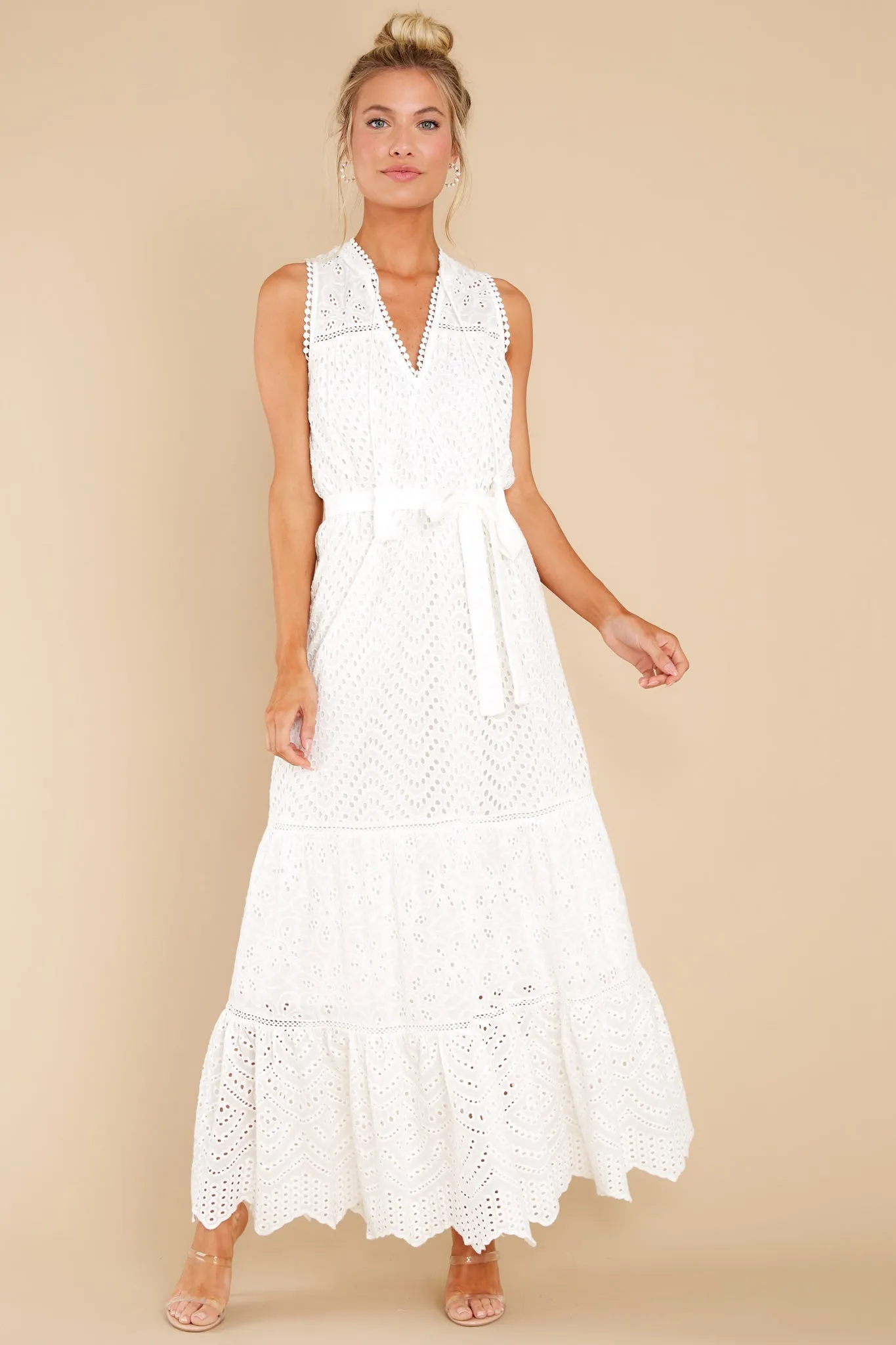 Estelle White Maxi Dress