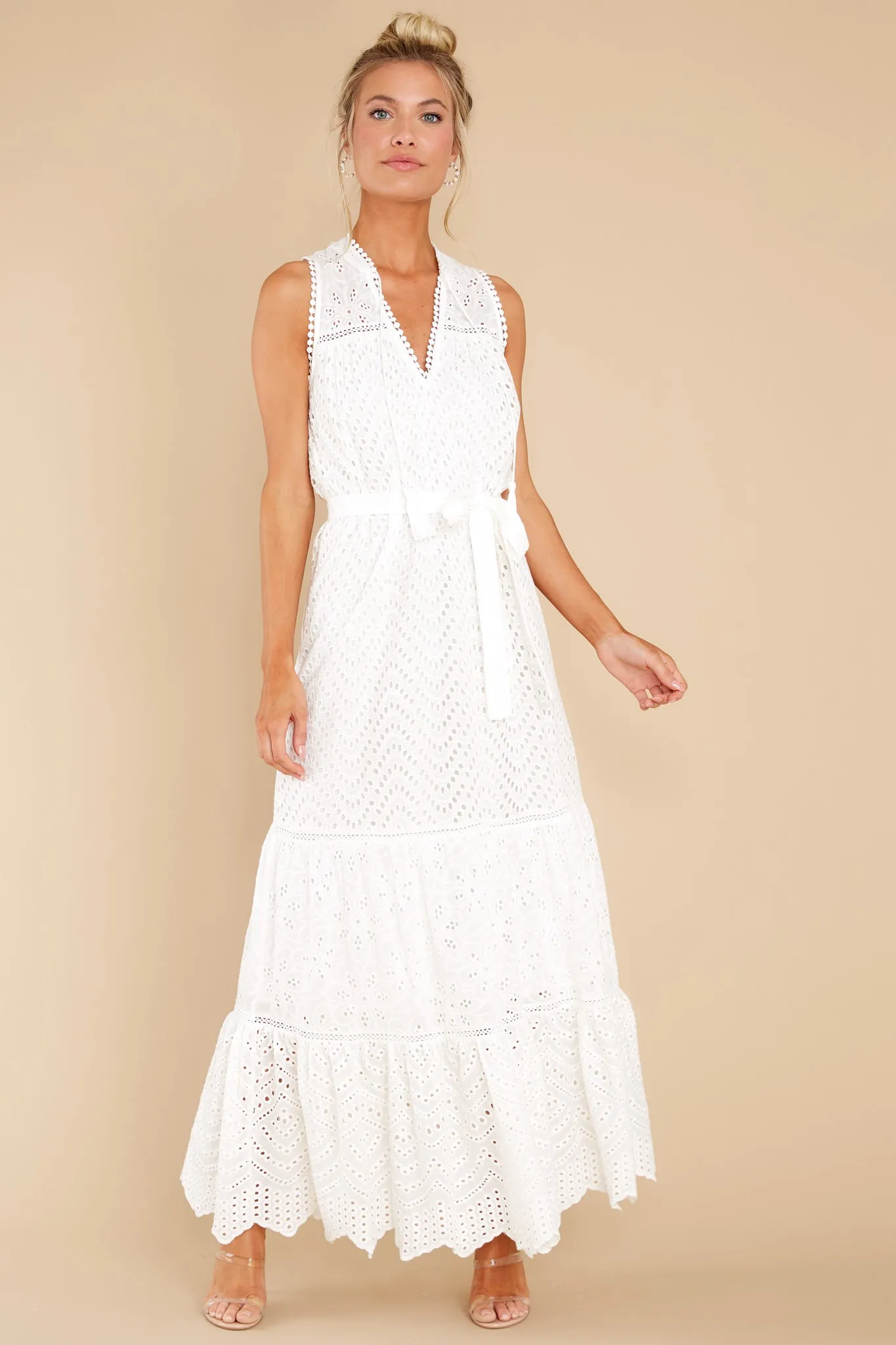 Estelle White Maxi Dress