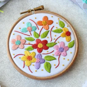 Floral Embroidery Kit