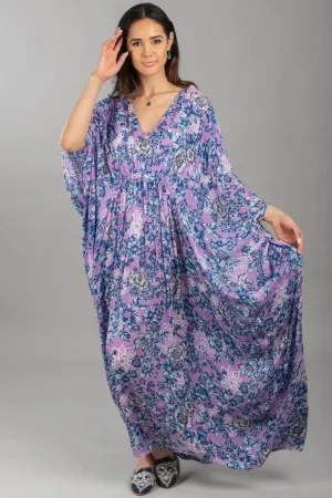 Floral Kaftan Maxi Dress